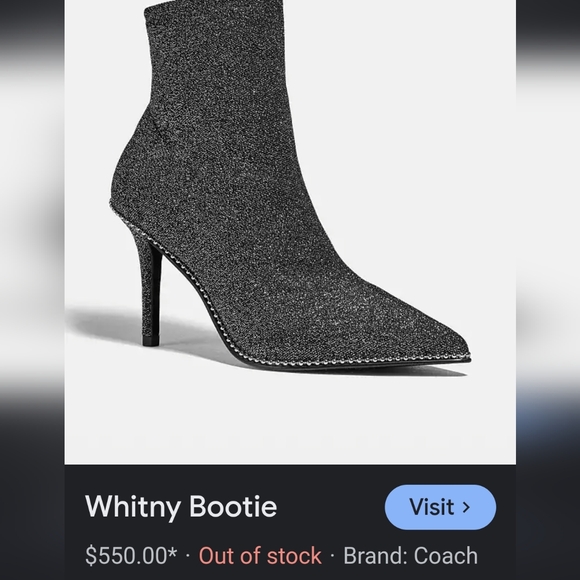 Coach Whitny Lurex Bootie - Picture 5 of 5